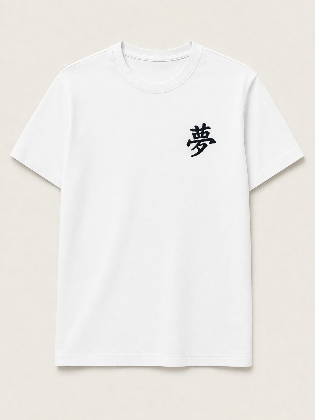 Tokyo Dream 夢 Embroidered Oversized  T-Shirt – White | 5C5V