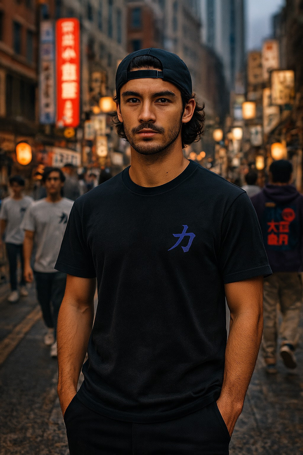 Osaka Embroidered T-Shirt – Strength 力 | 5C5V Japanese Streetwear