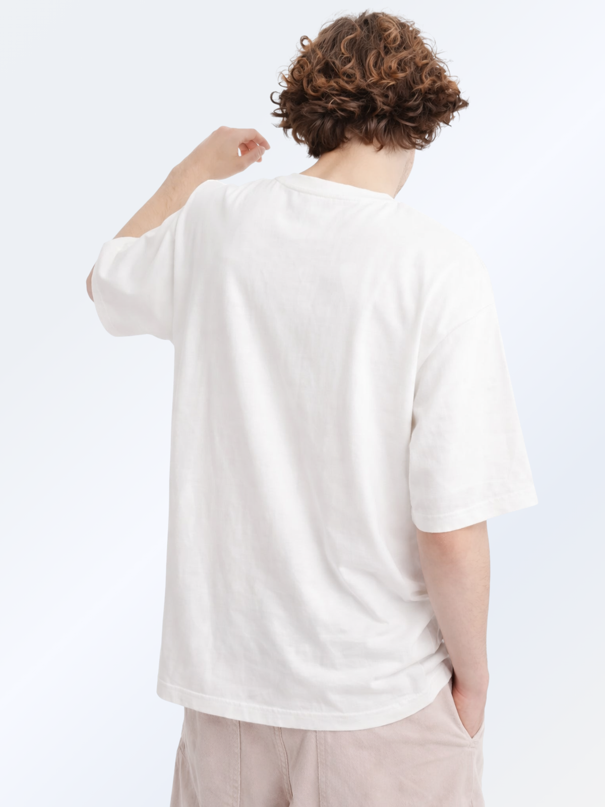 Kyoto Harmony 和 Premium Oversized Embroidered T-Shirt – White | 5C5V