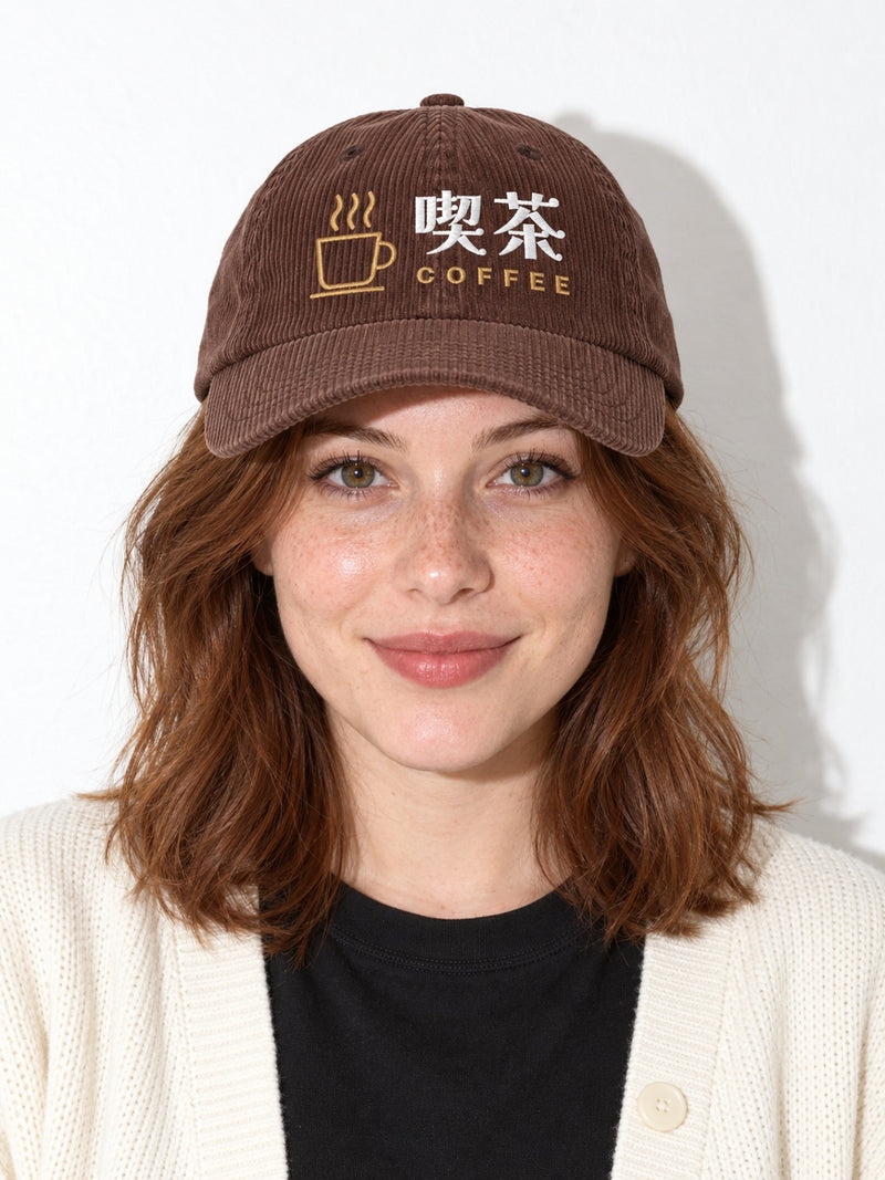 Kissa corduroy cap, brown, portrait