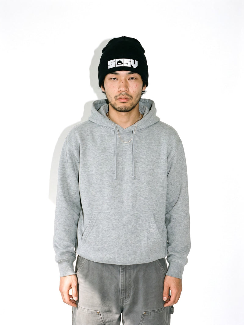 5C5V Originals Japanese beanie in black with the white embroidered 5C5V Mt Fuji logo, worn on a white background