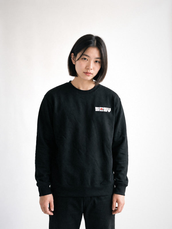 5C5V Red Sun Japanese Sweatshirt – Black · Navy