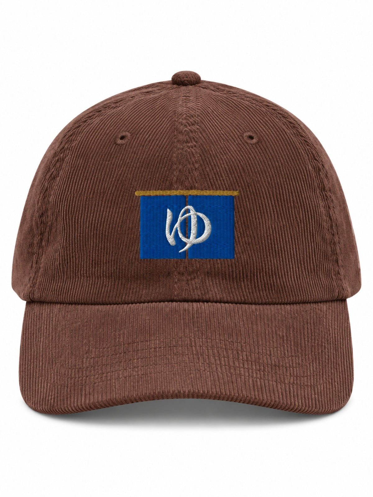 5C5V Sentō 銭湯 corduroy Japanese baseball cap in brown – front view