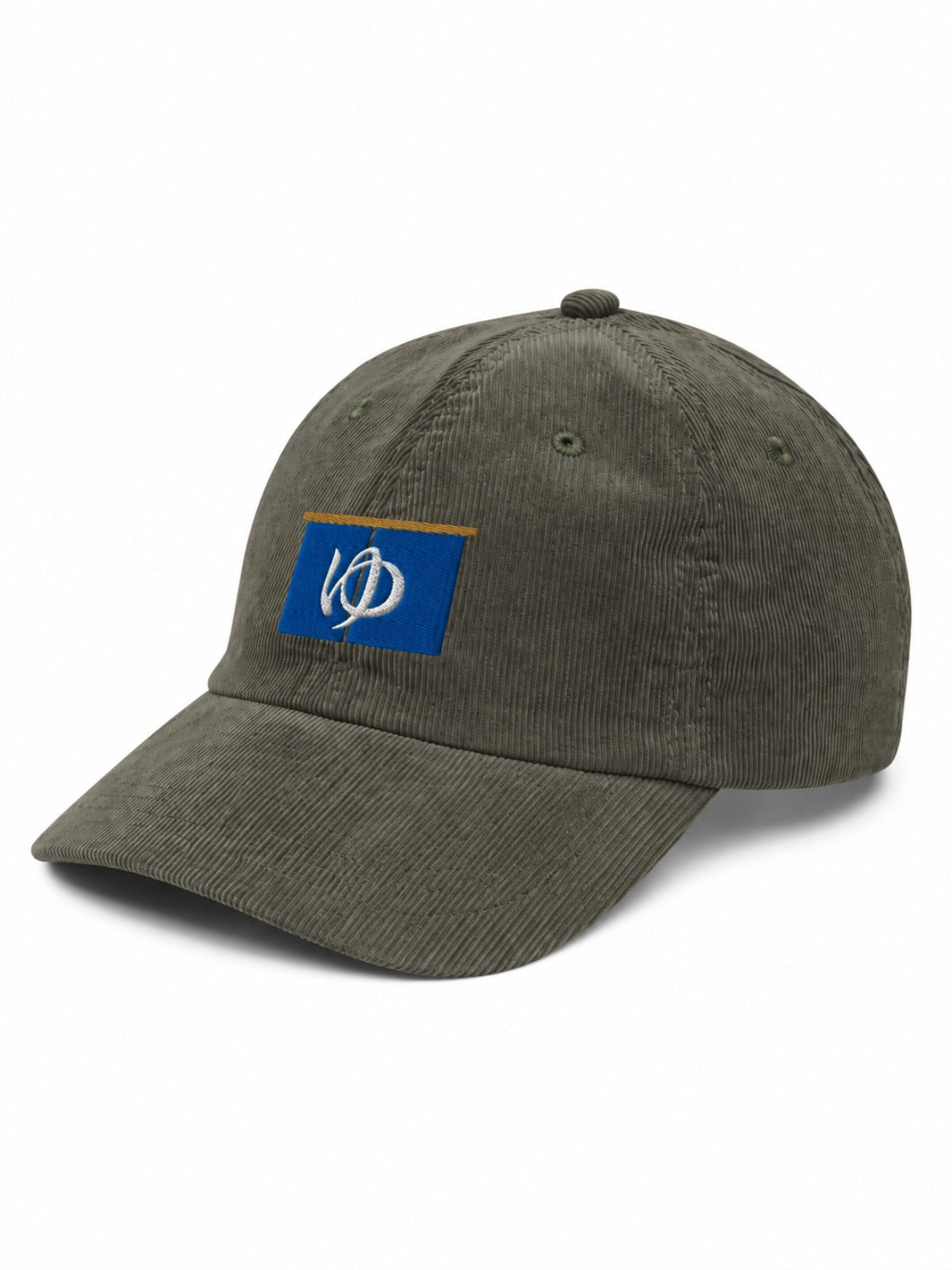 5C5V Sentō 銭湯 corduroy Japanese baseball cap in olive – side view