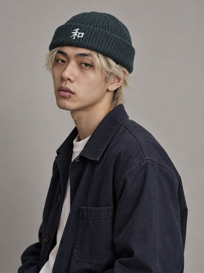 Kyoto Harmony 和 Kanji Japanese Fisherman Beanie