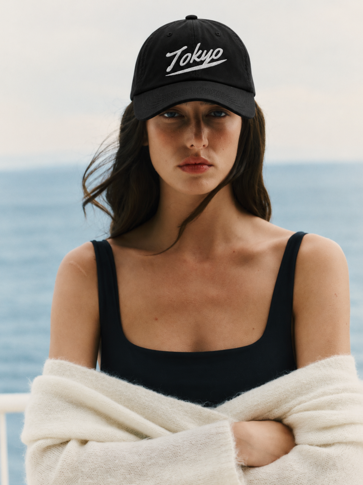 Tokyo Dream 夢 Script Japanese Black Baseball Cap