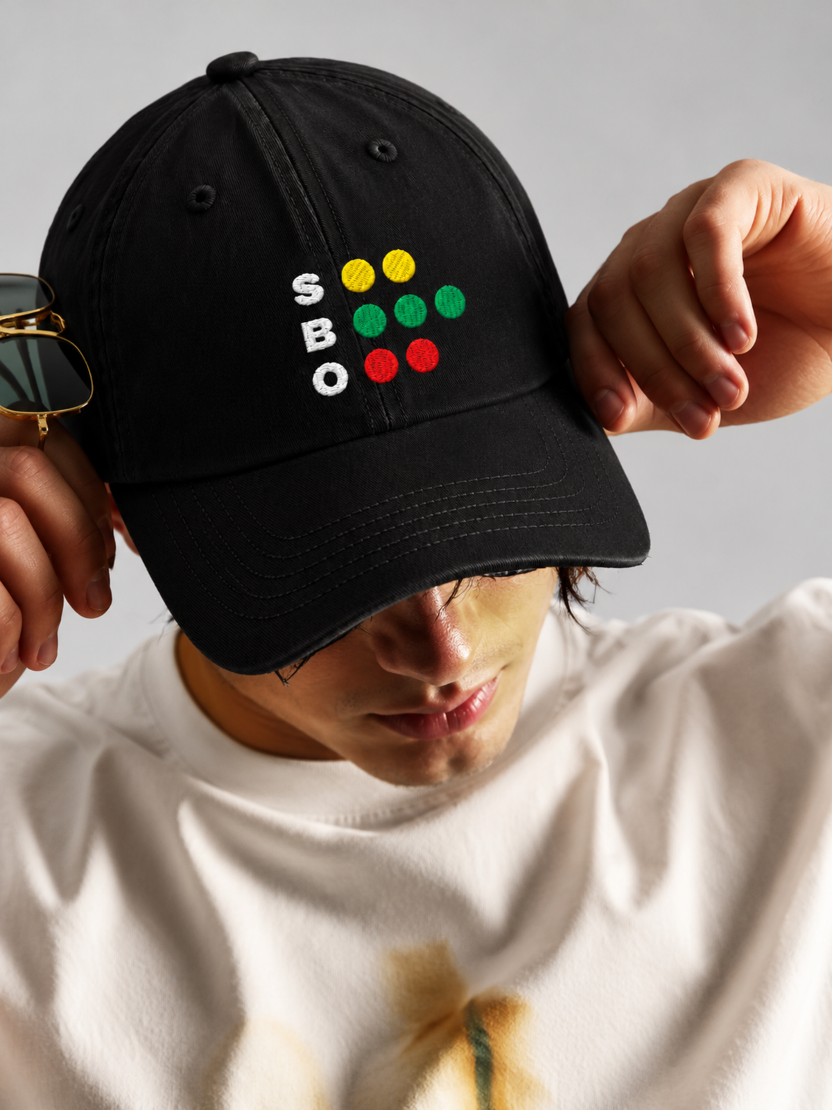 Osaka Strength 力 Full Count Japanese Black Baseball Cap