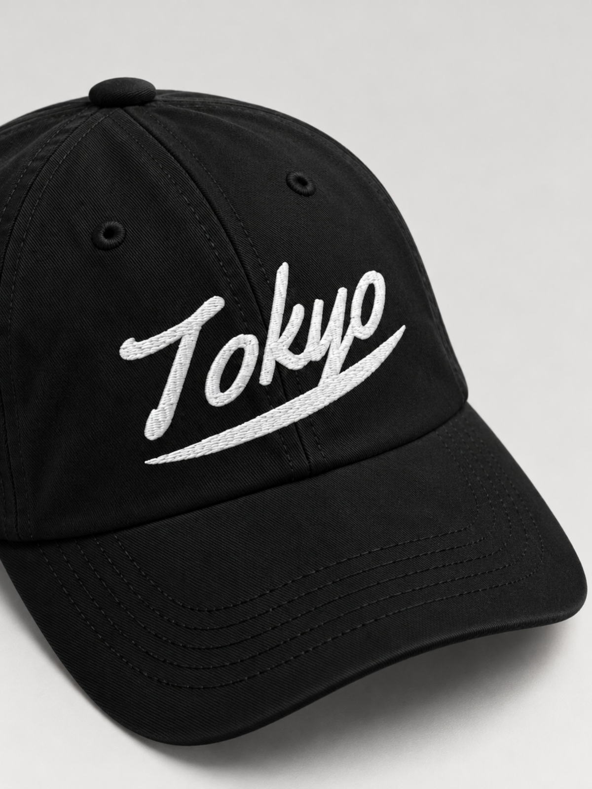 Tokyo Dream 夢 Script Japanese Black Baseball Cap