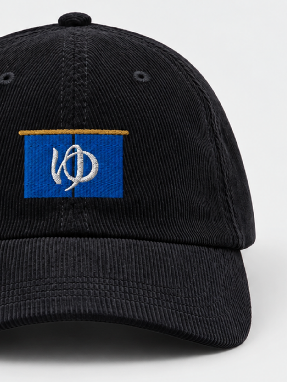 Sentō Japanese Corduroy Baseball Cap – Black | 5C5V
