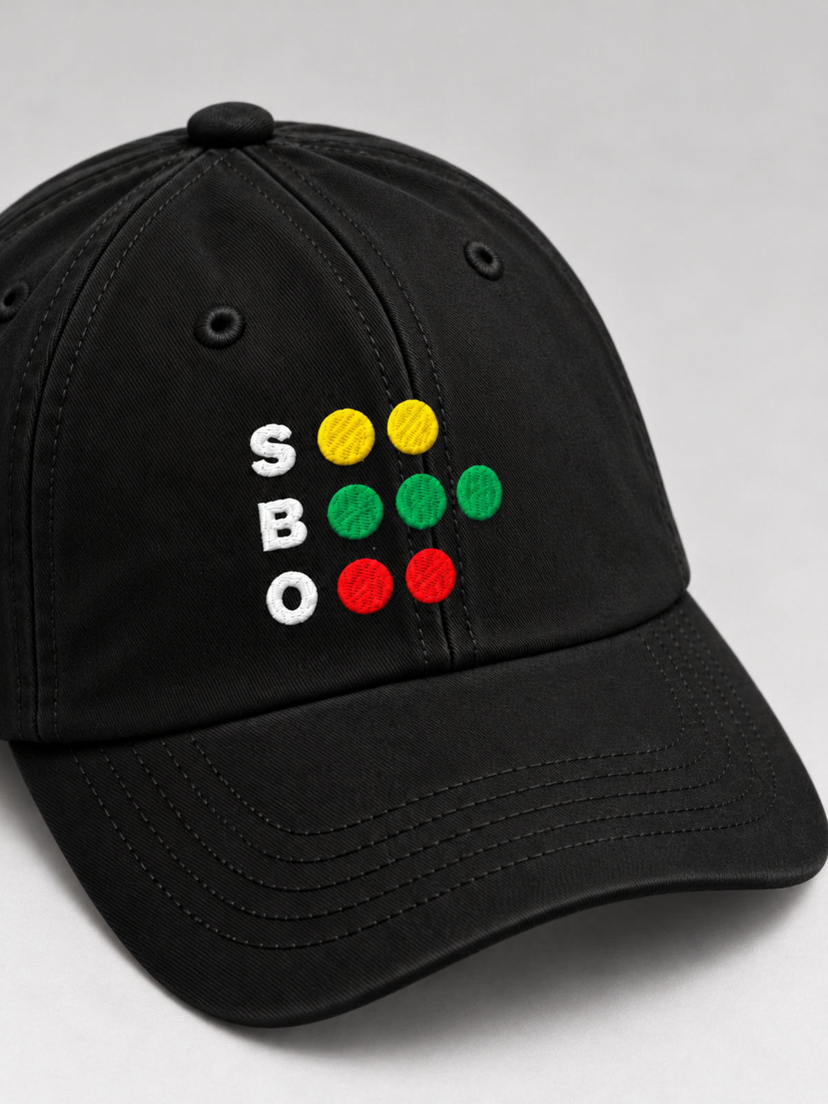 Osaka Strength 力 Full Count Japanese Black Baseball Cap