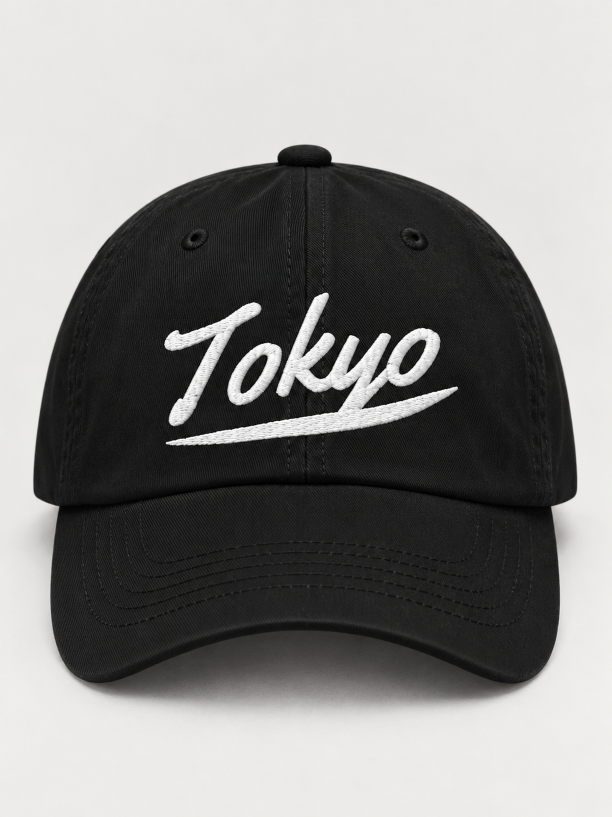 Tokyo Dream 夢 Script Japanese Black Baseball Cap