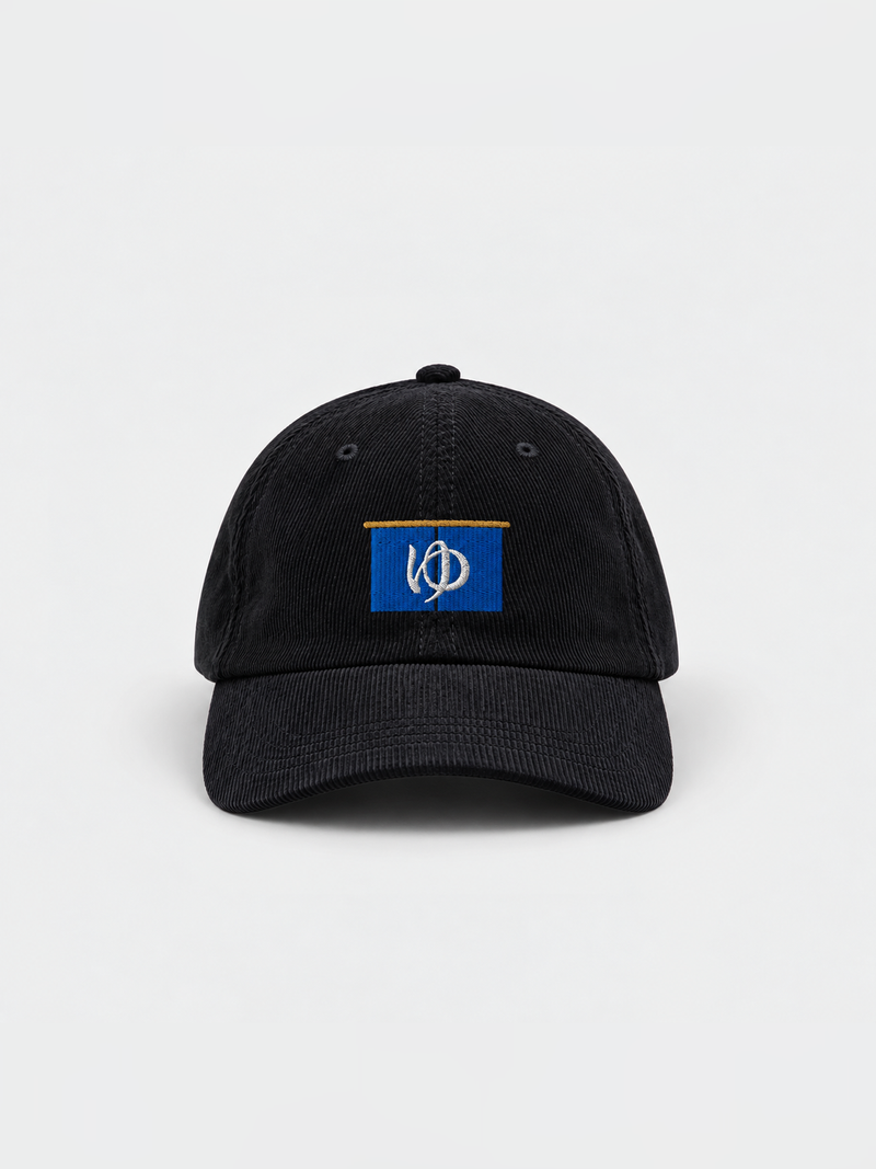 Sentō Japanese Corduroy Baseball Cap – Black | 5C5V