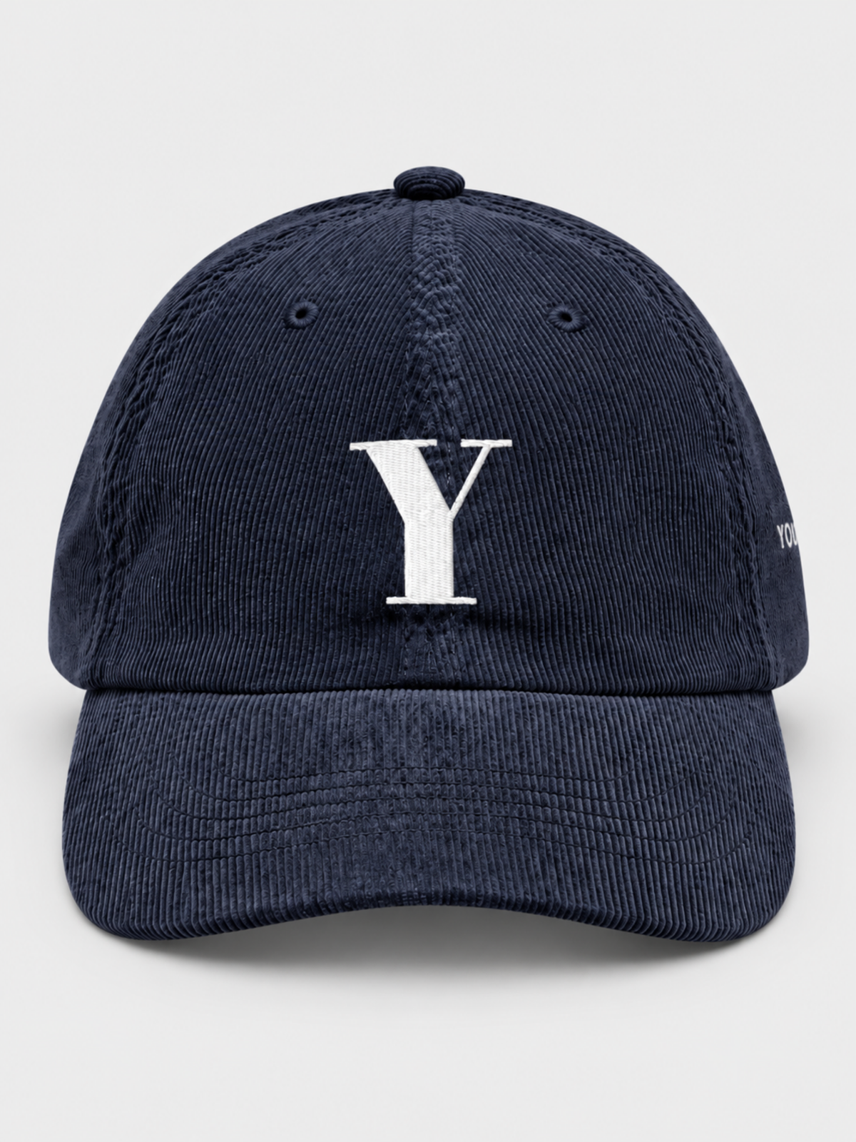 Yokohama Trust 信 Y Corduroy Japanese Navy Baseball Cap