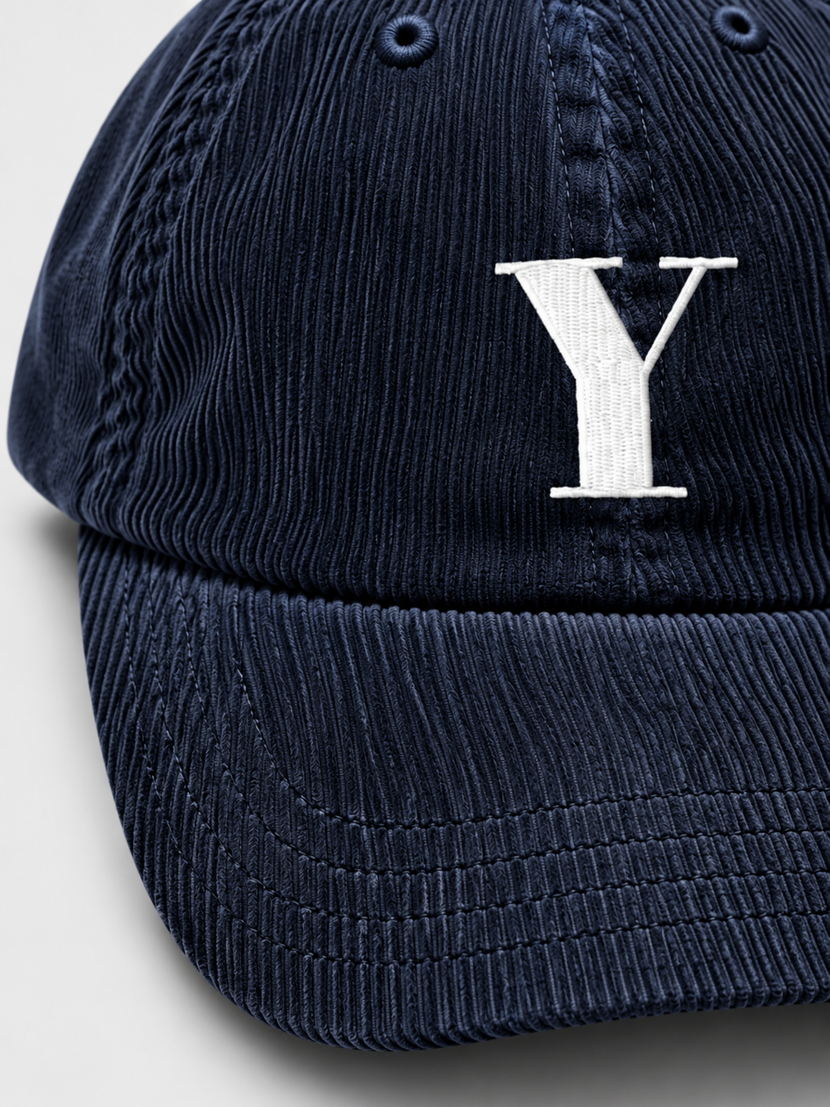 Yokohama Trust 信 Y Corduroy Japanese Navy Baseball Cap