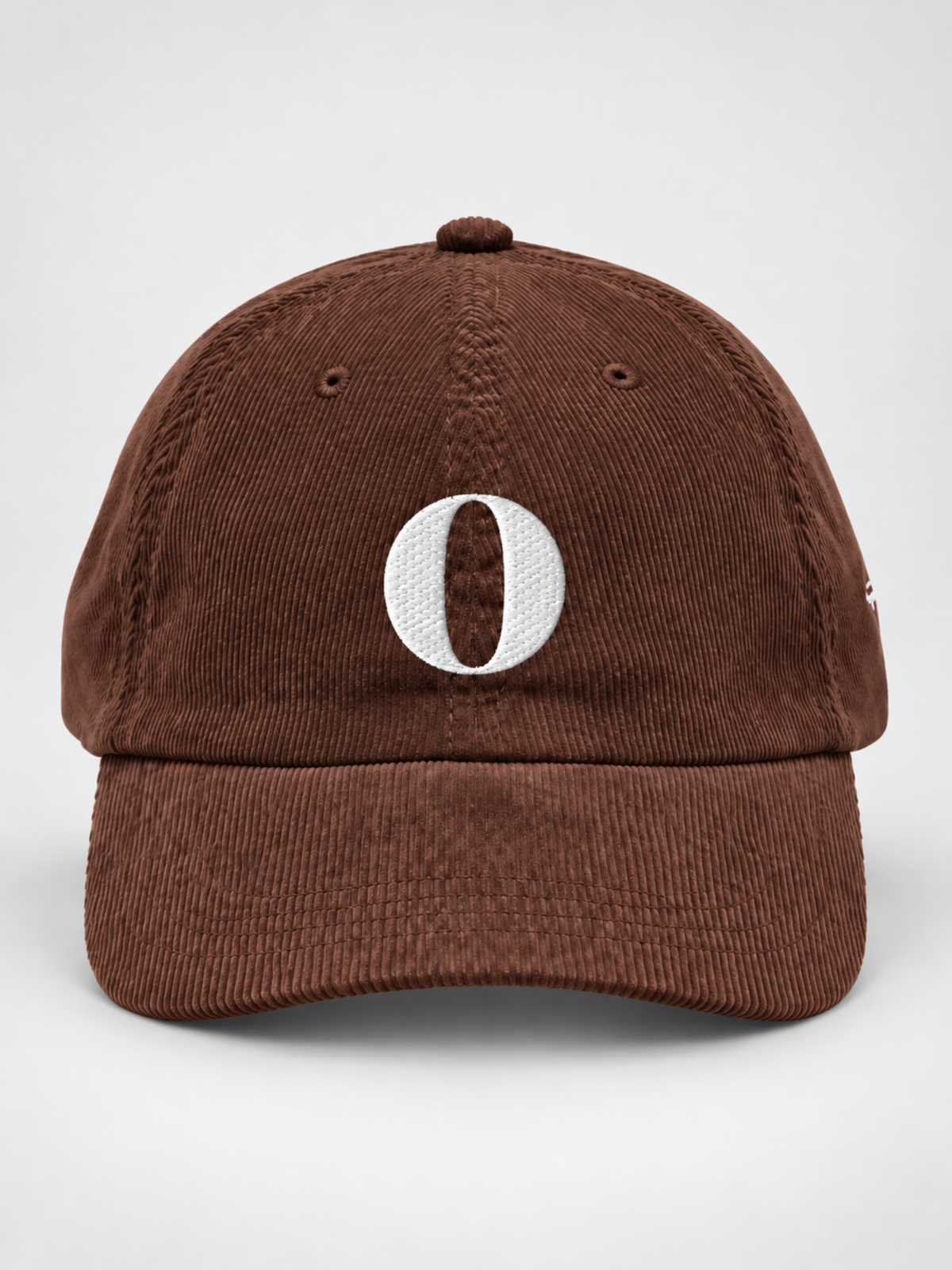 Osaka Strength 力 O Corduroy Japanese Brown Baseball Cap