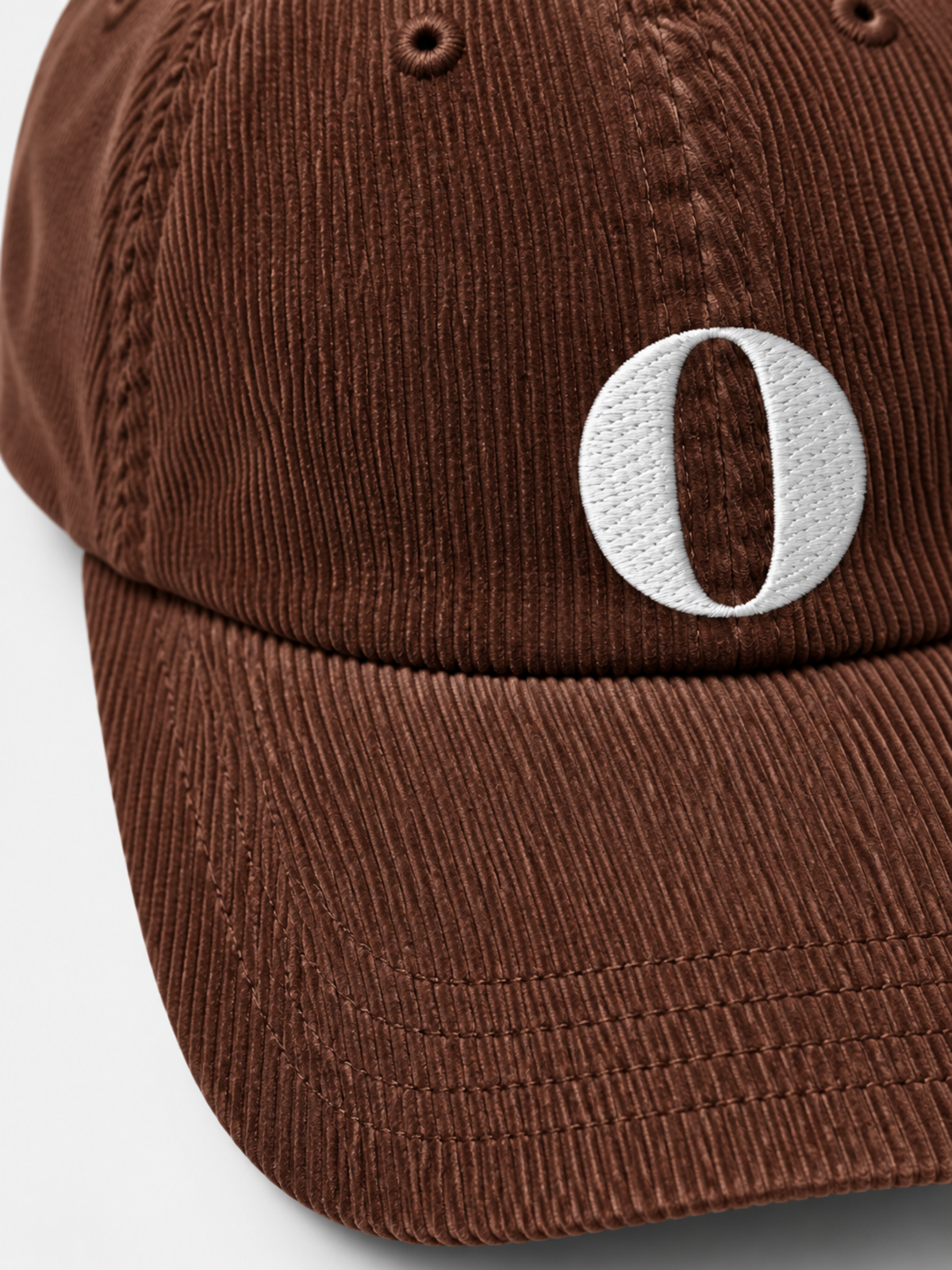 Osaka Strength 力 O Corduroy Japanese Brown Baseball Cap