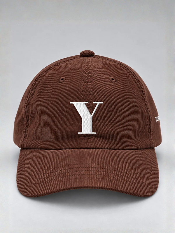 Yokohama Trust 信 Y Corduroy Japanese Brown Baseball Cap