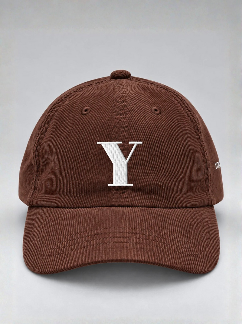 Yokohama Trust 信 Y Corduroy Japanese Brown Baseball Cap