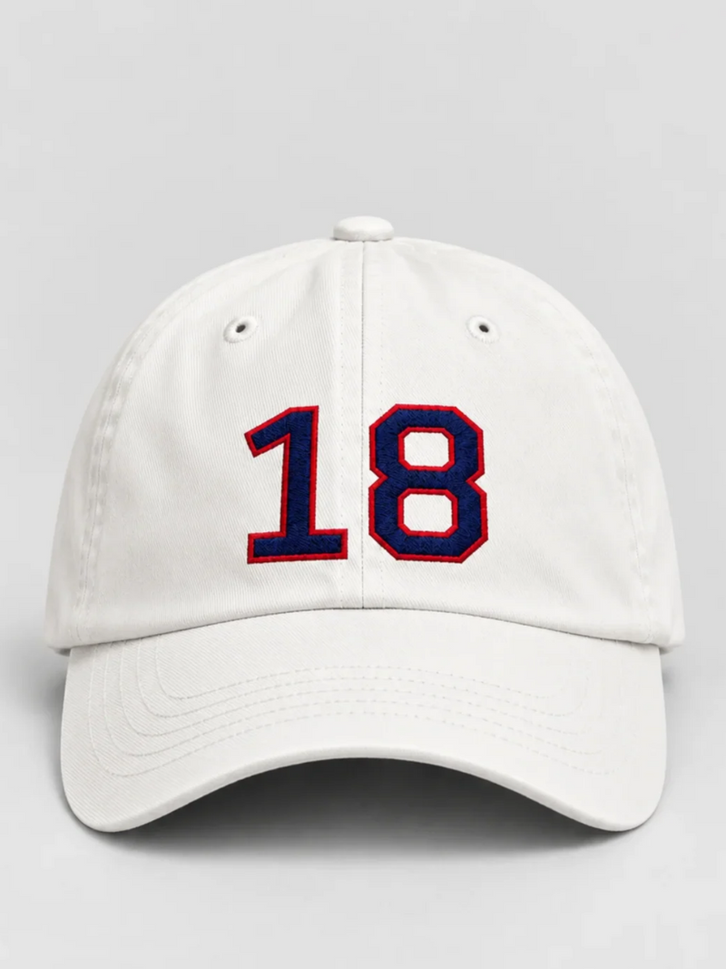 Tokyo Dream 夢 Ace 18 Japanese Baseball Cap, white – front view
