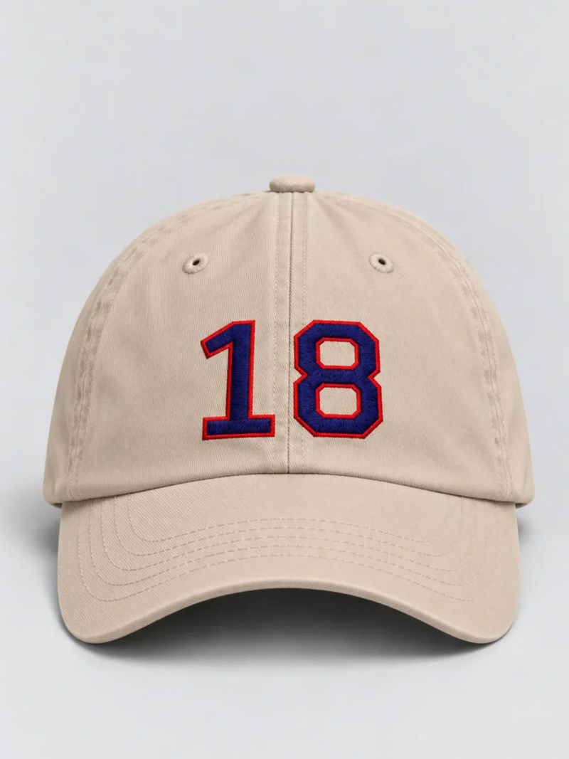 Tokyo Dream 夢 Ace 18 Japanese Baseball Cap, stone – front view