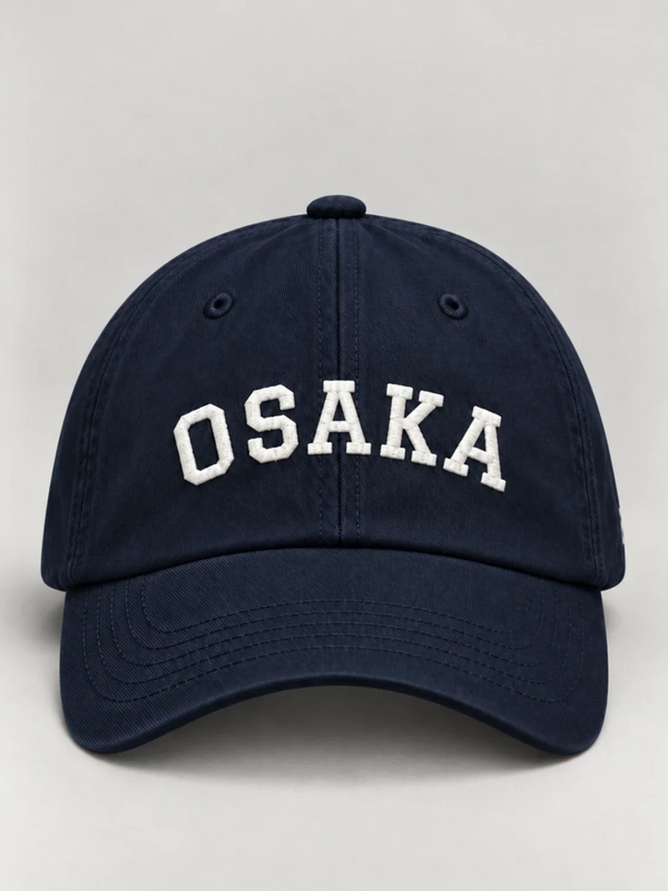 Osaka Strength 力 Varsity Japanese Navy Baseball Cap
