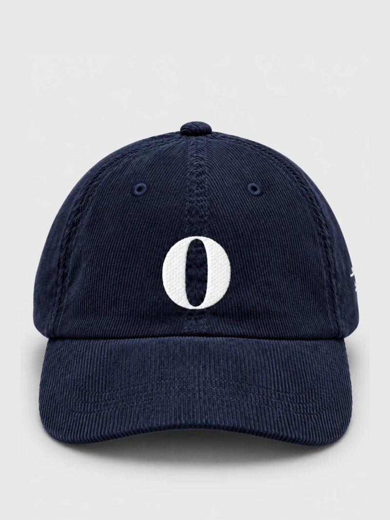 Osaka Strength 力 O Corduroy Japanese Navy Baseball Cap