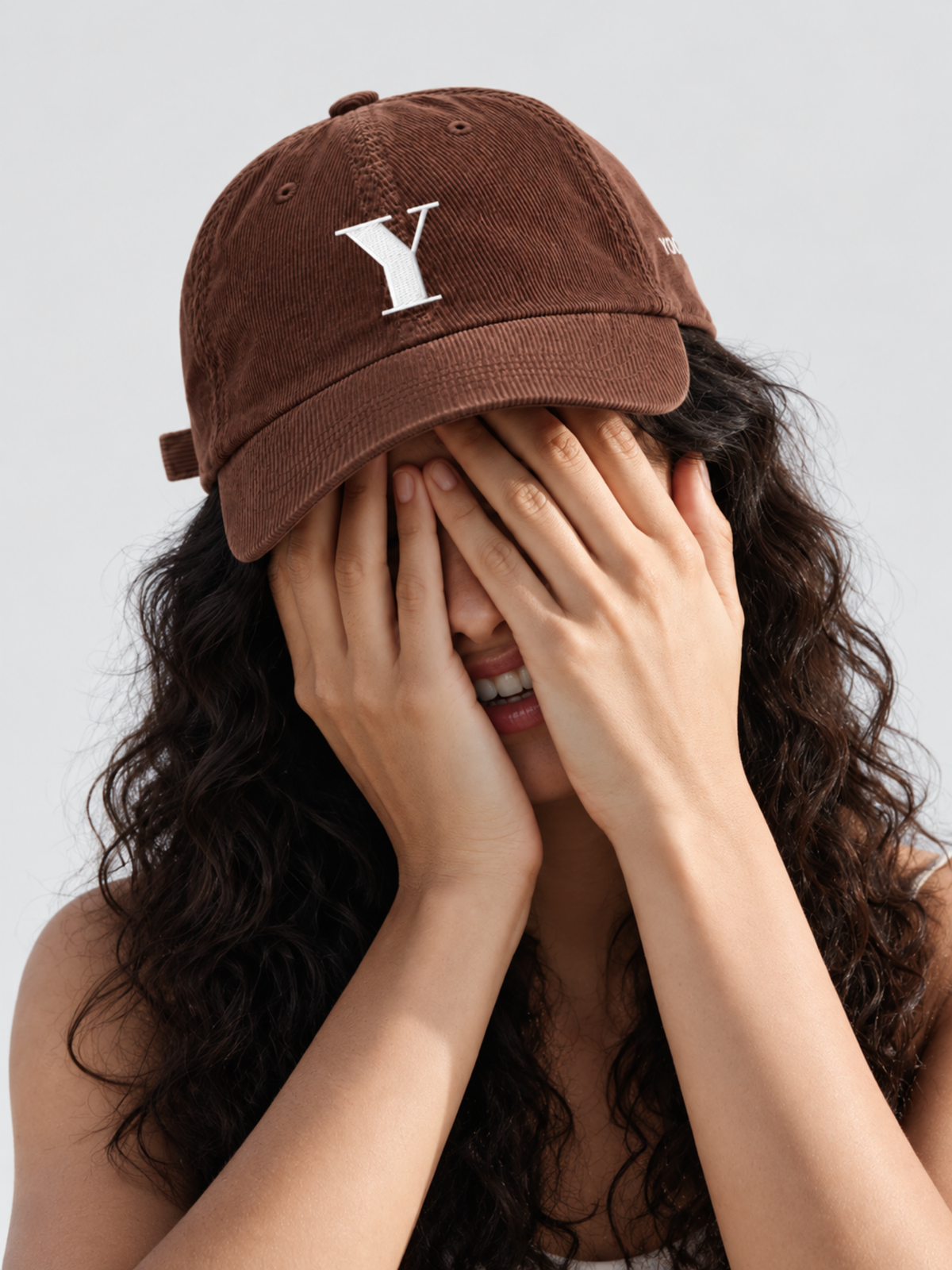 Yokohama Trust 信 Y Corduroy Japanese Brown Baseball Cap