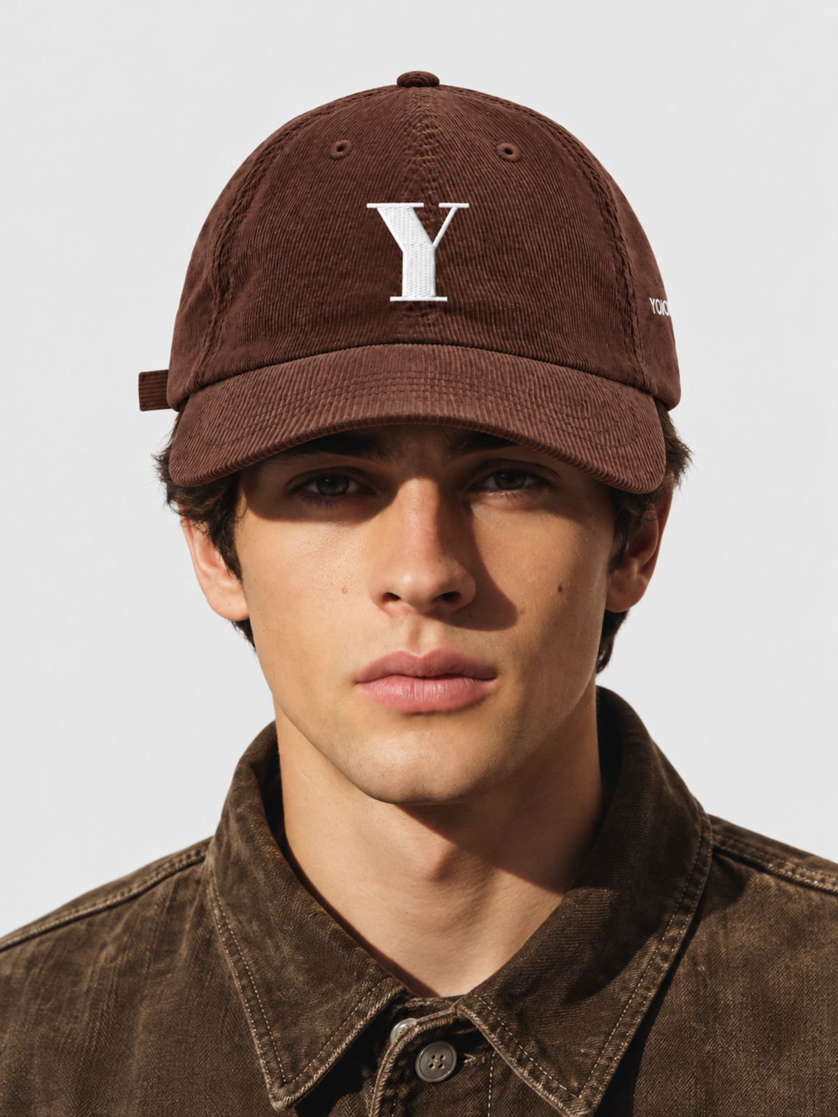 Yokohama Trust 信 Y Corduroy Japanese Brown Baseball Cap