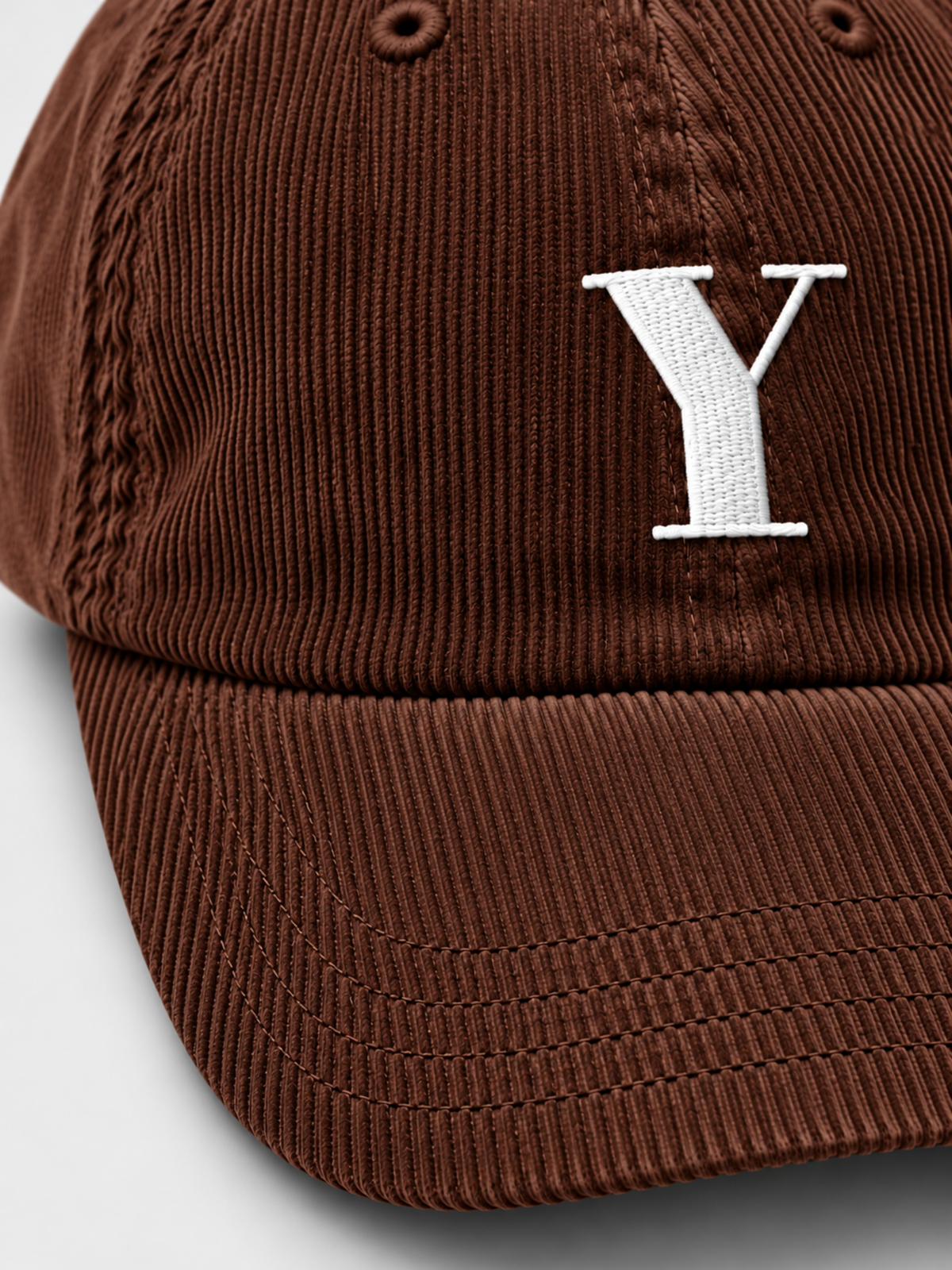 Yokohama Trust 信 Y Corduroy Japanese Brown Baseball Cap