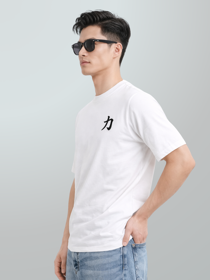 Osaka Strength 力 Premium Oversized Embroidered T-Shirt | 5C5V