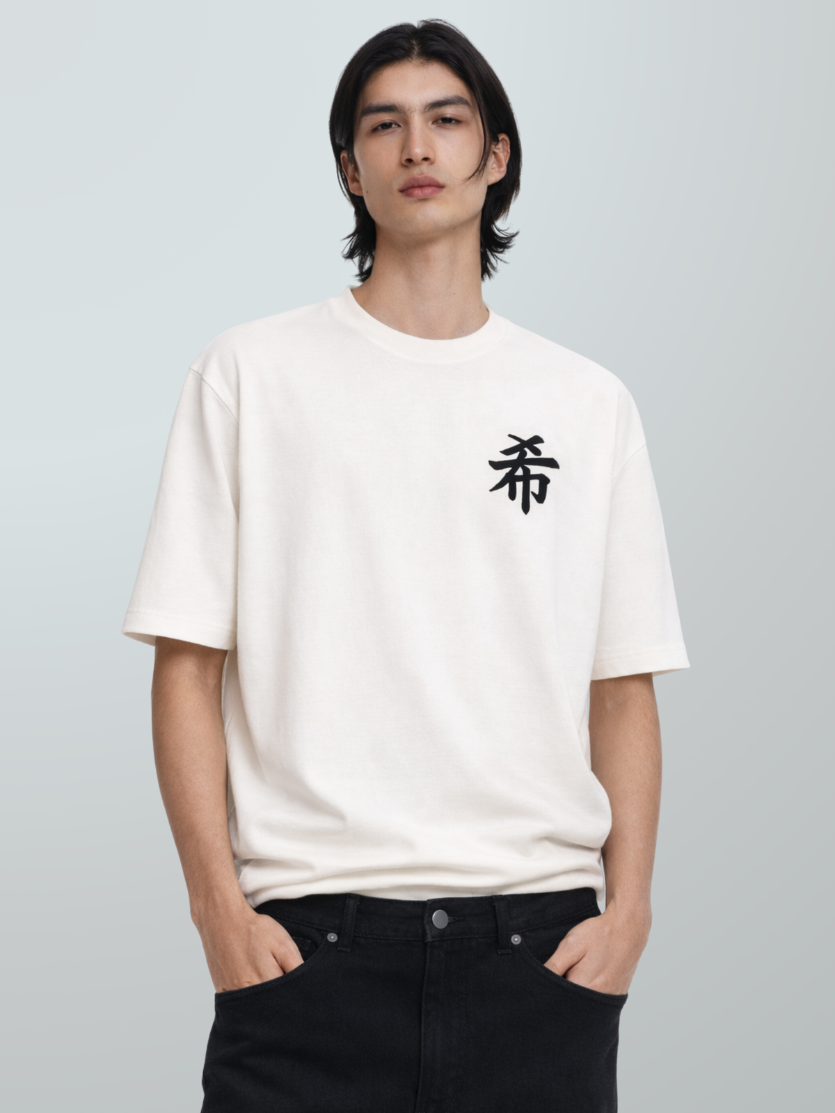Sapporo Premium Oversized Embroidered T-Shirt White – Hope 希 | 5C5V Japanese Streetwear