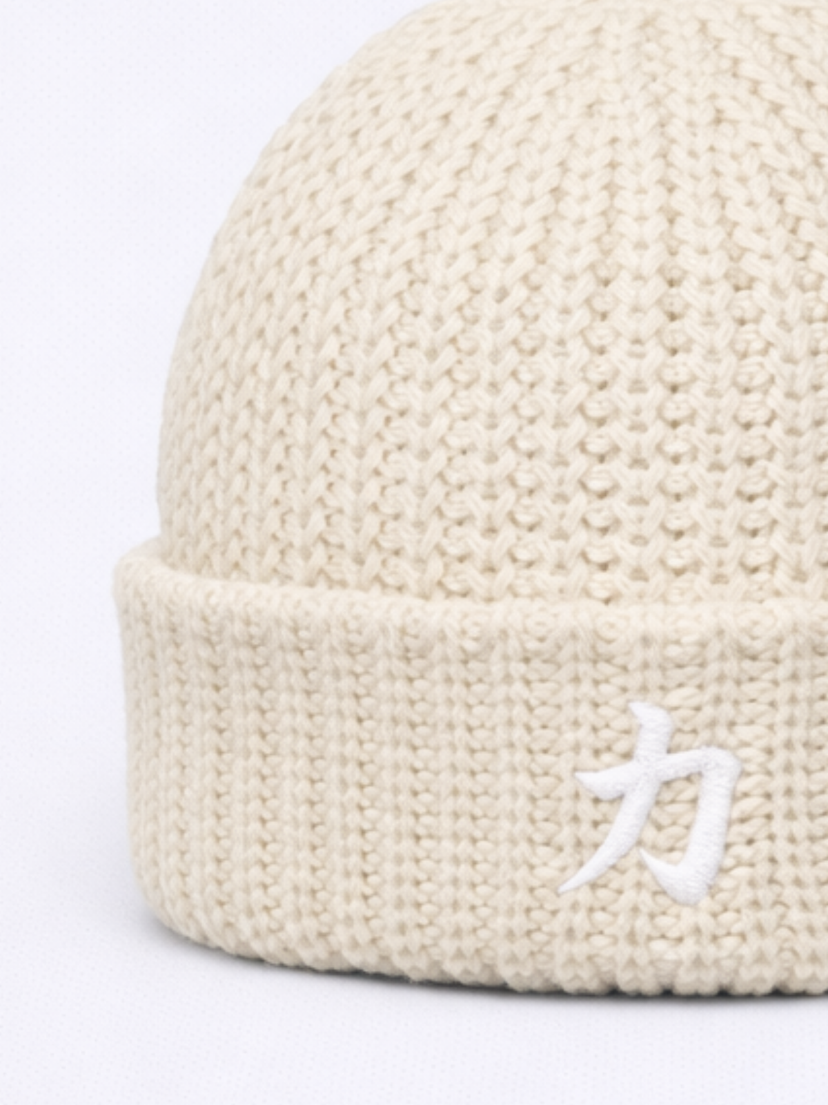 Osaka Strength 力 Ecru Fishermans Beanie | 5C5V