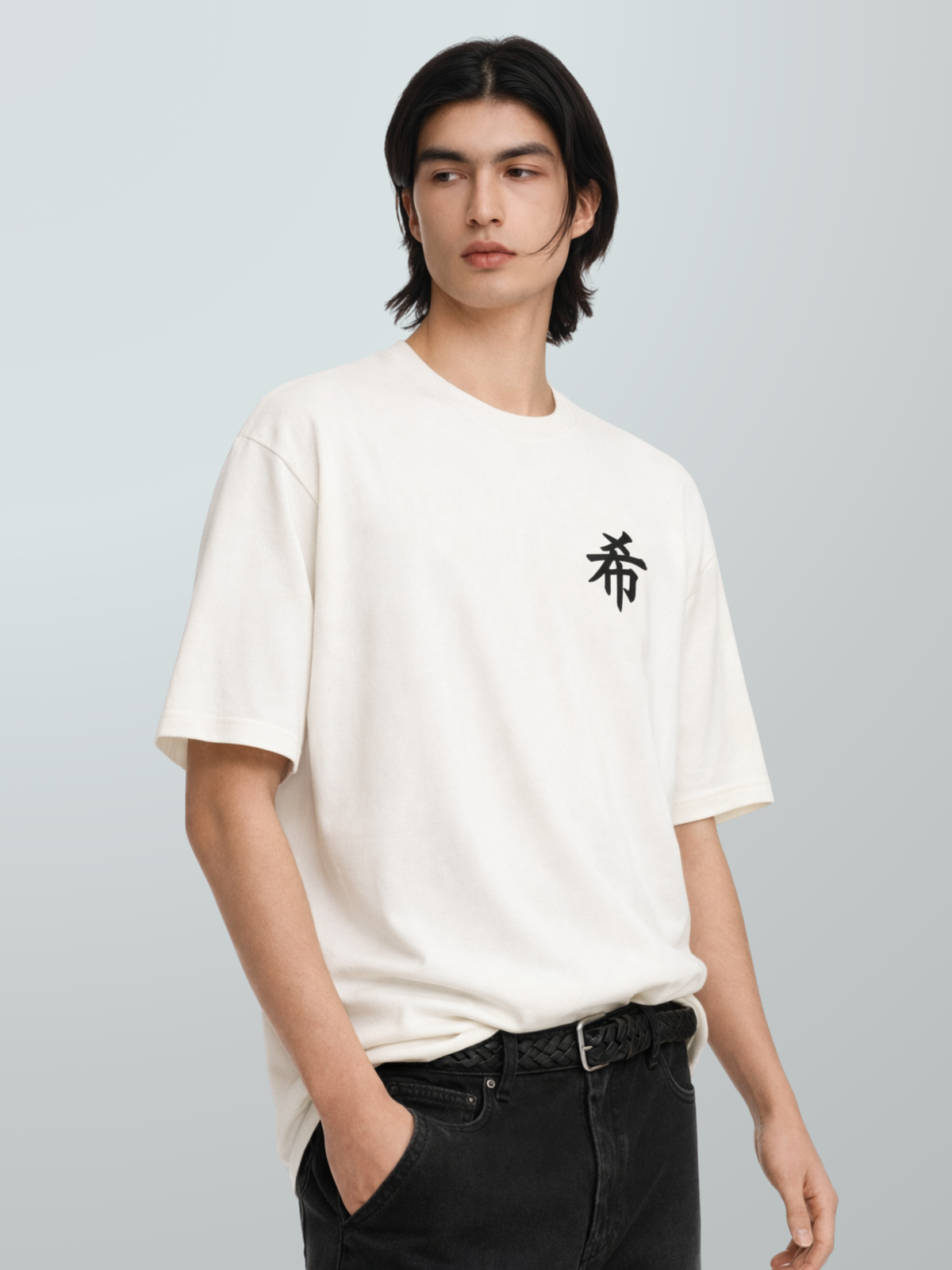 Sapporo Premium Oversized Embroidered T-Shirt White – Hope 希 | 5C5V Japanese Streetwear