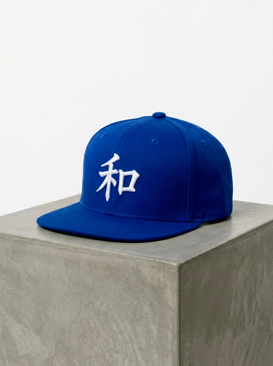 Kyoto Snapback Royal Blue Cap — Harmony 和 | Japanese Streetwear