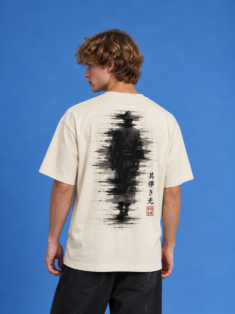Edo 冬 Silent Light Vintage White T-Shirt