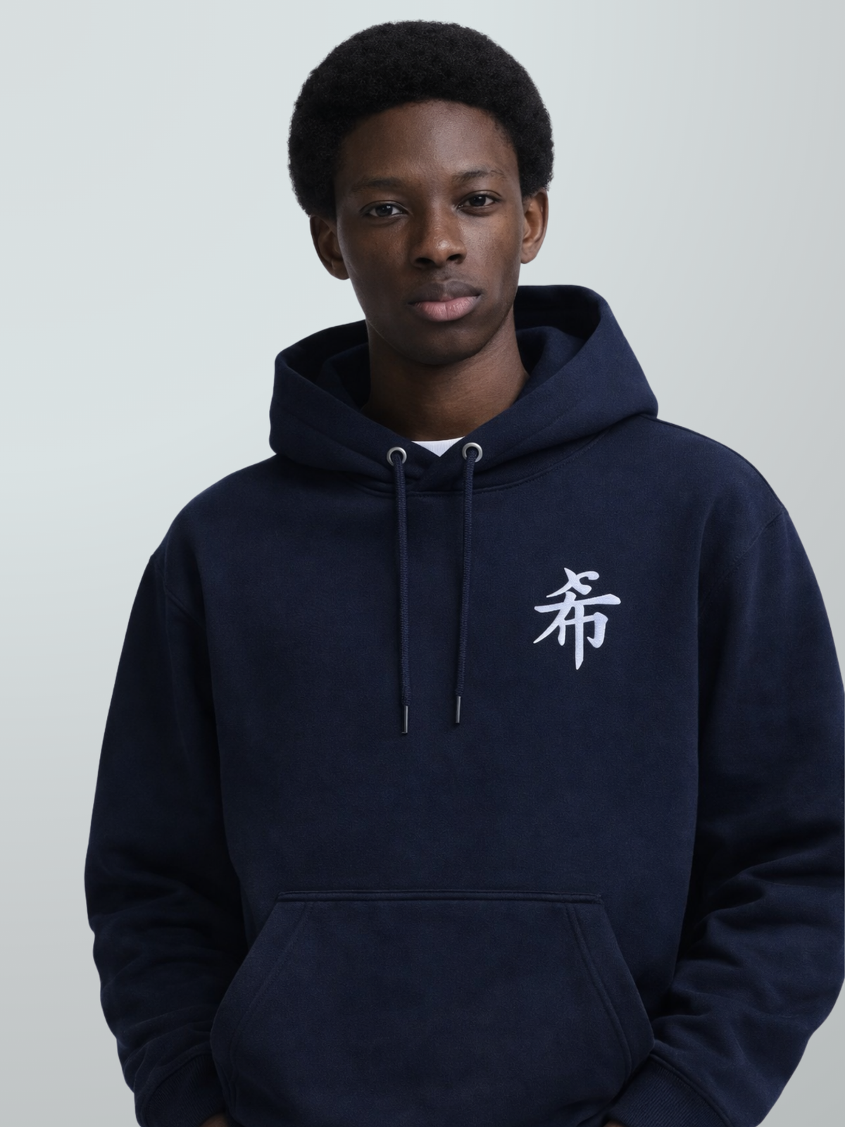 Sapporo Hope 希 Kanji Navy Streetwear Hoodie | 5C5V