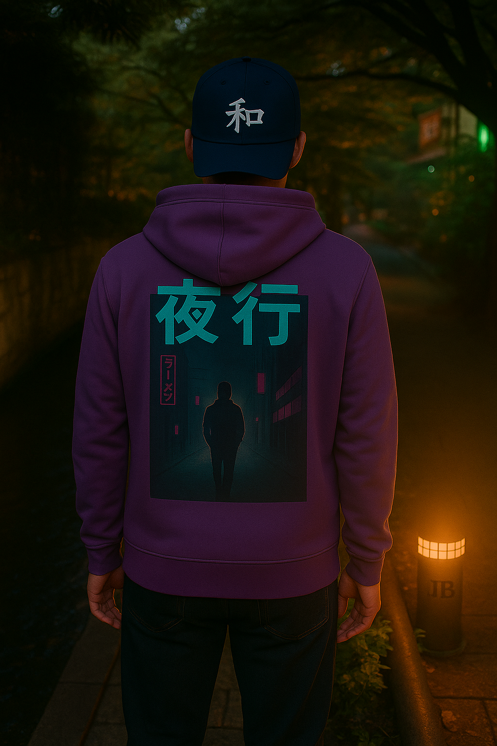 Radiant Dawn japanese streetwear hoodie kanji design — 5C5V