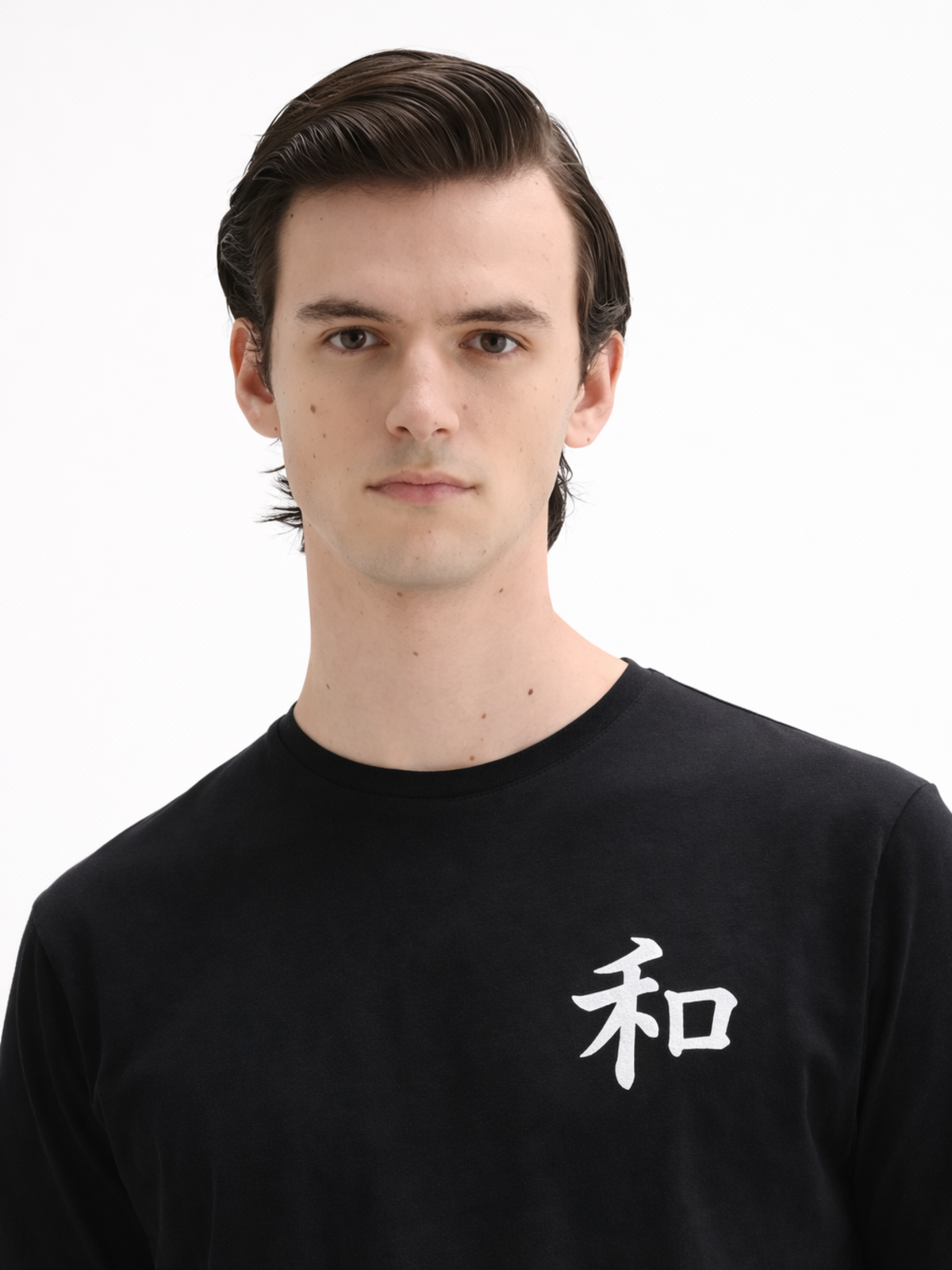 Kyoto Premium Black Oversized  Embroidered T-Shirt Trust – Harmony 和 | 5C5V Japanese Streetwear