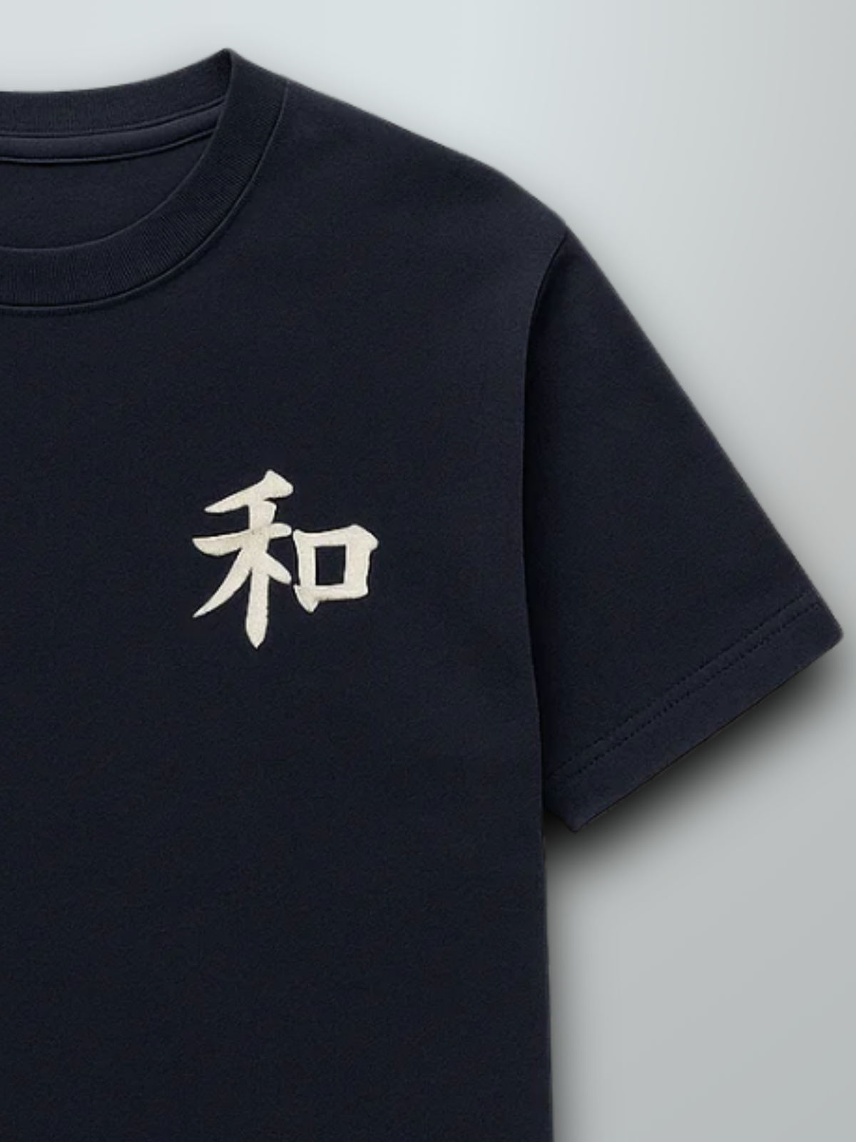 Kyoto Premium Black Oversized  Embroidered T-Shirt Trust – Harmony 和 | 5C5V Japanese Streetwear