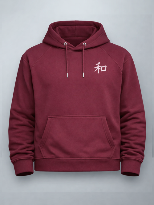 Kyoto Harmony 和  Maroon Streetwear Hoodie | 5C5V