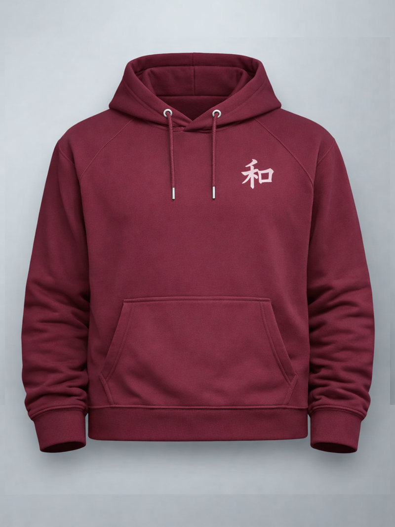 Kyoto Harmony 和  Maroon Streetwear Hoodie | 5C5V