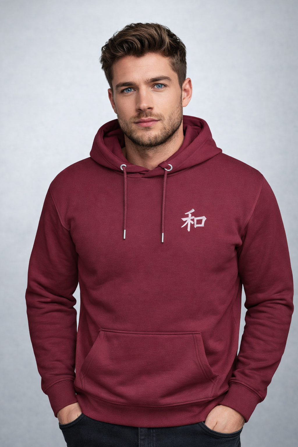 Kyoto Harmony 和  Maroon Streetwear Hoodie | 5C5V