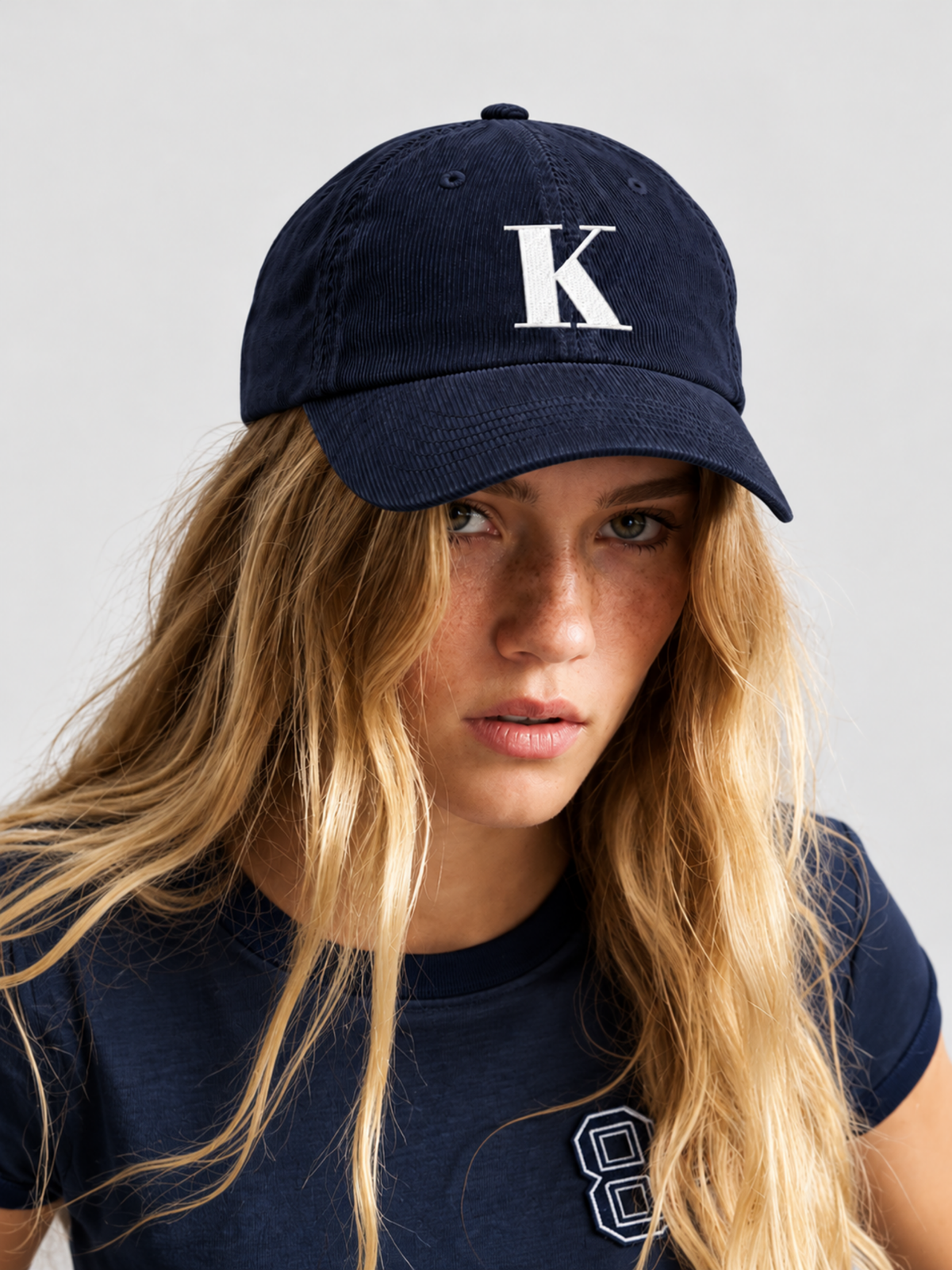 Kyoto Harmony 和 K Corduroy Japanese Navy Baseball Cap