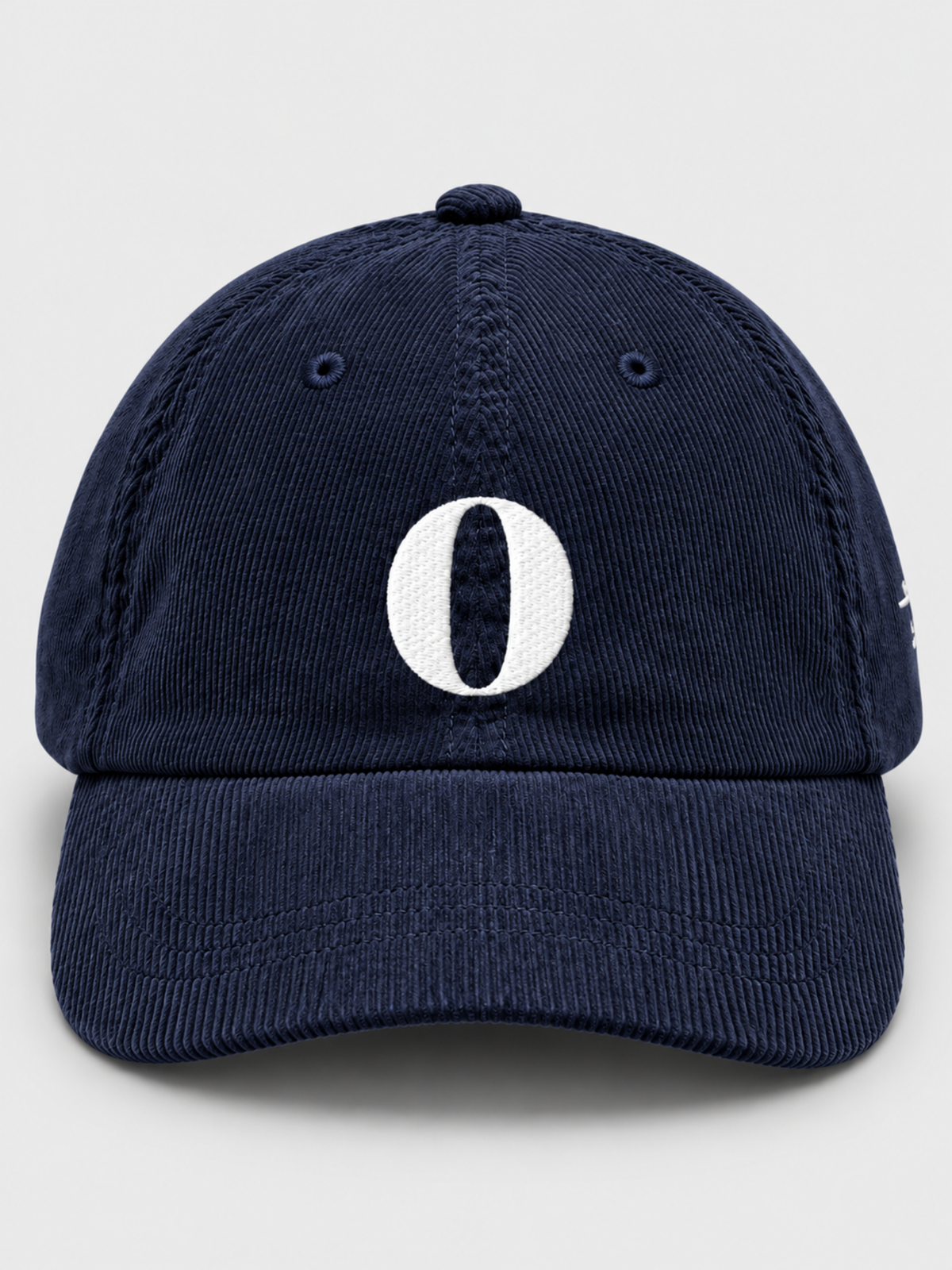 Osaka Strength 力 O Corduroy Japanese Navy Baseball Cap