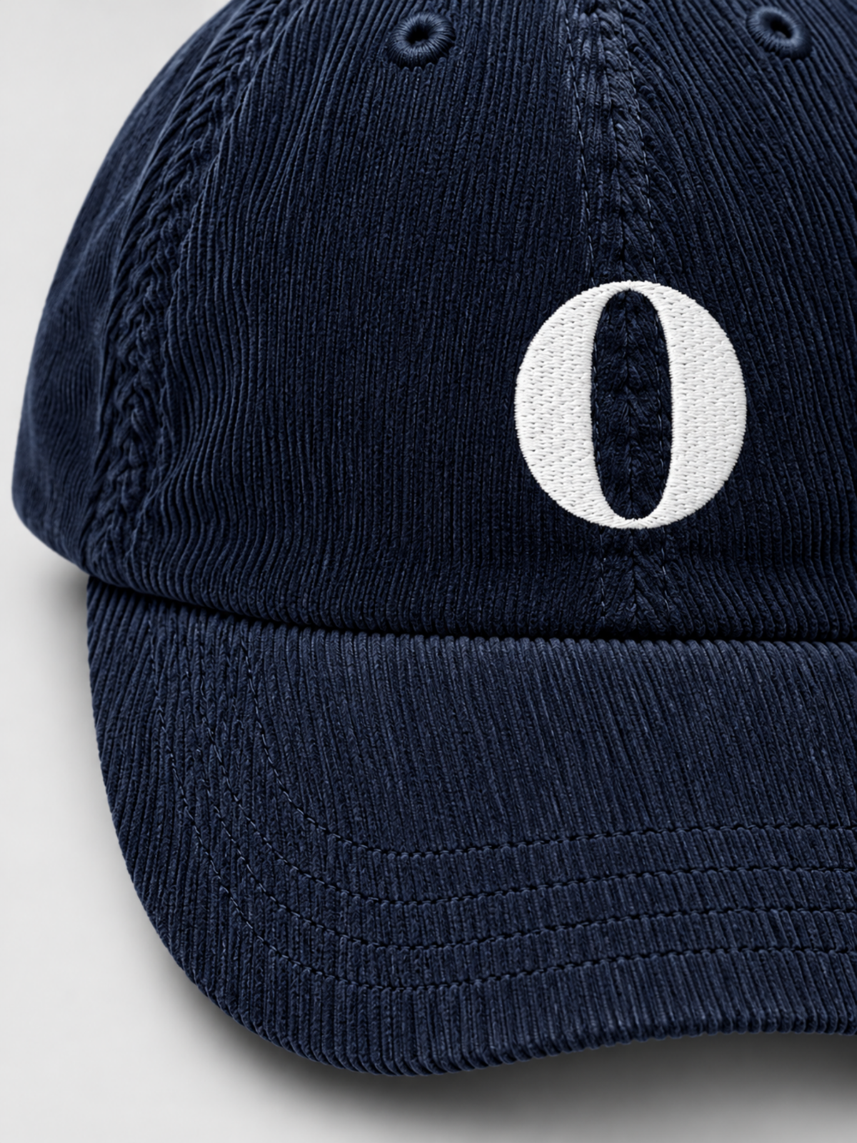 Osaka Strength 力 O Corduroy Japanese Navy Baseball Cap