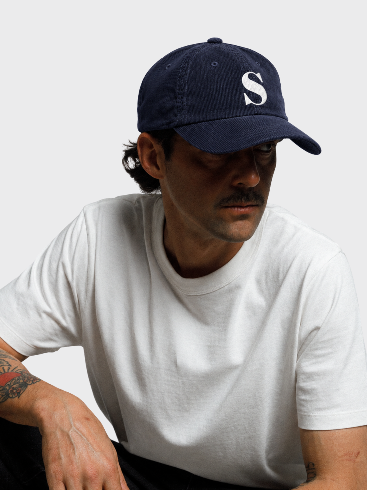 Sapporo Hope 希 S Corduroy Japanese Navy Baseball Cap