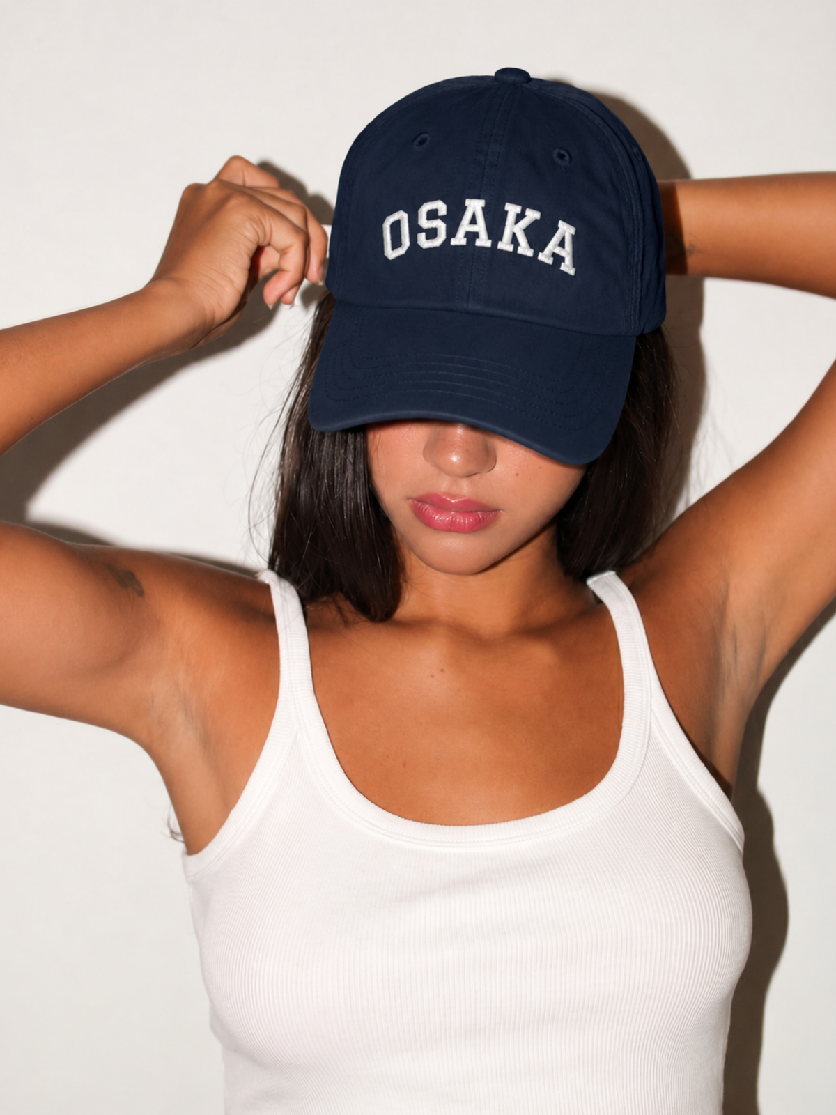 Osaka Strength 力 Varsity Japanese Navy Baseball Cap