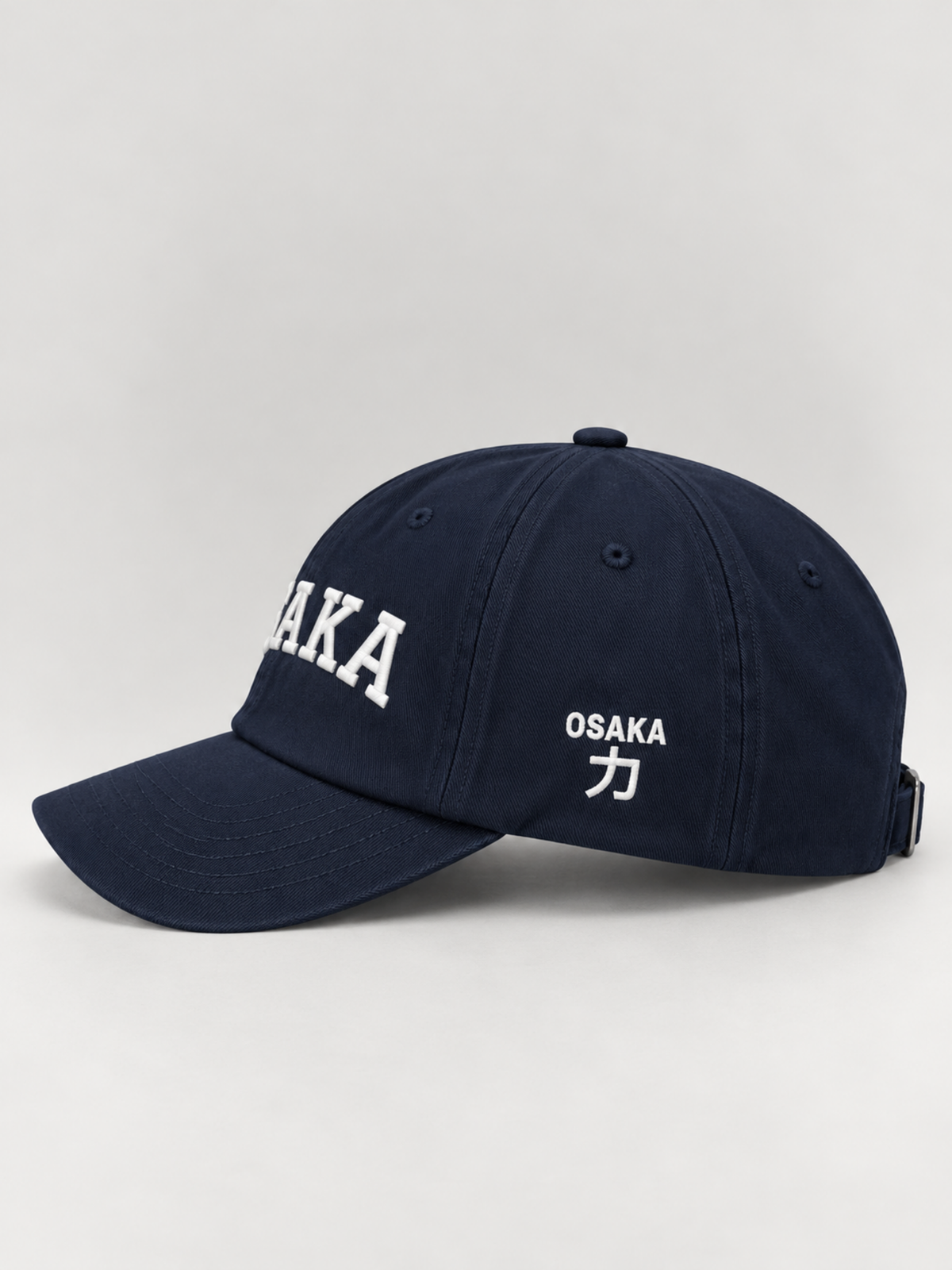 Osaka Strength 力 Varsity Japanese Navy Baseball Cap