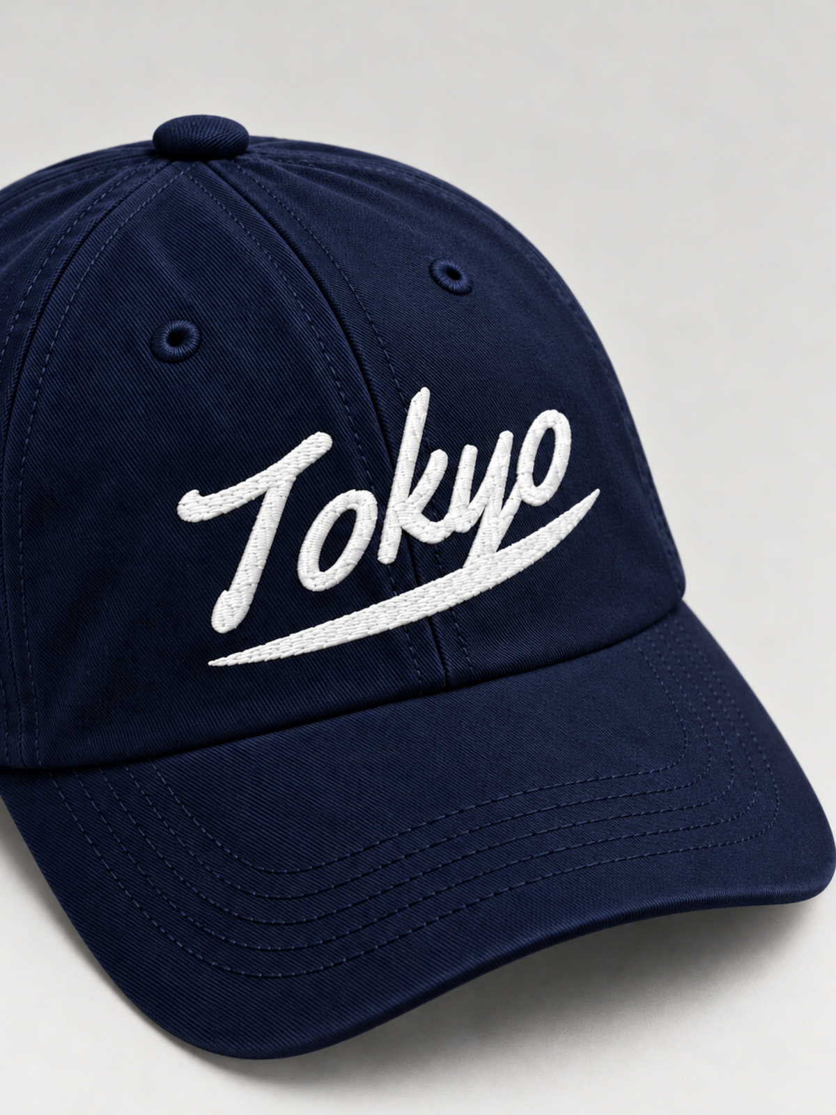 Tokyo Dream 夢 Script Japanese Navy Baseball Cap