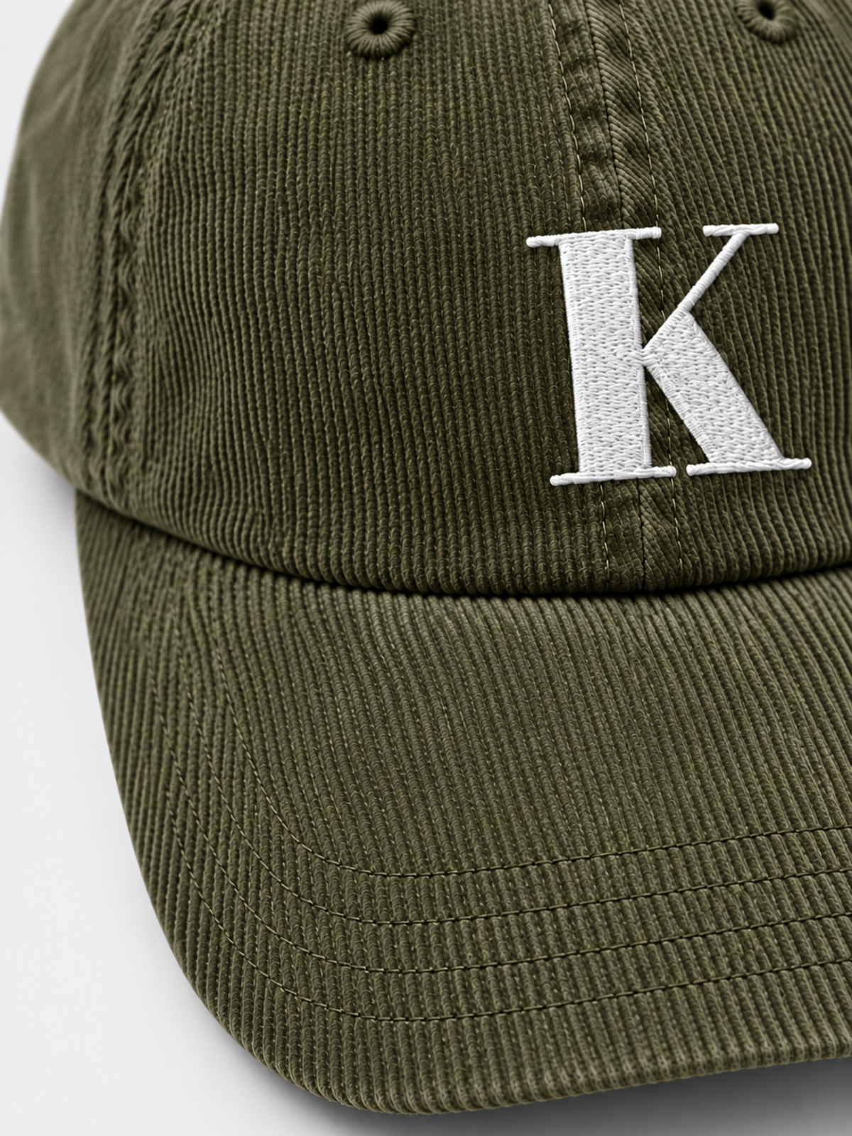 Kyoto Harmony 和 K Corduroy Japanese Olive Baseball Cap